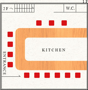 テーブル席見取り図