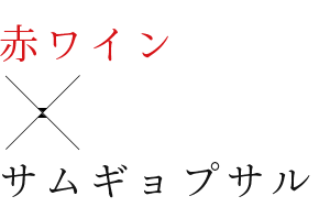 赤ワイン×サムギョプサル